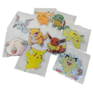 Vintage 90s Pokemon Rare Ice Holo Sticker Set of 9 - Picture 1 of 2