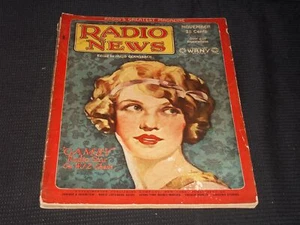1927 NOVEMBER RADIO NEWS MAGAZINE - GAMBY WJZ FRONT COVER - E 5164 - Picture 1 of 2