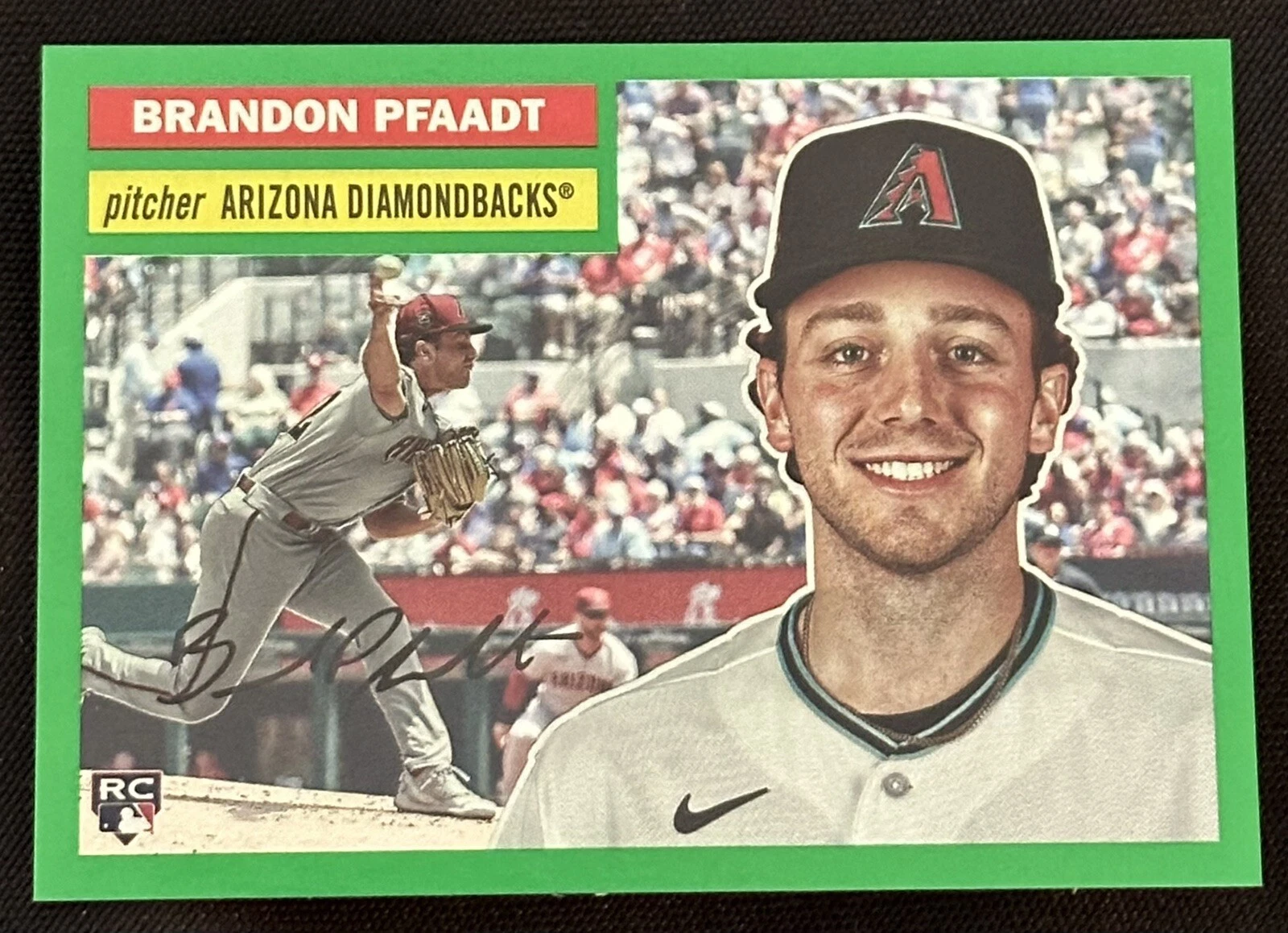 2023 Topps Archives - 1956 Topps Green Foil #47 Brandon Pfaadt /99 (RC)