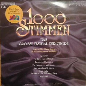 1000 Stimmen Festival der Chöre 2LPs Rene Rollo Jägerchor Ave Maria Guten Abend - Imagen 1 de 3