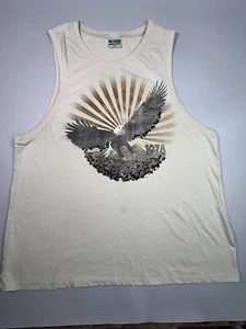 Icons of Culture Women's Tank Top Bedazled Beaded Sequins Eagle 1967 Vintage - Picture 1 of 6