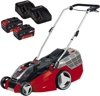 Einhell Akku-Rasenmäher GE-CM 43 Li M Kit (2x4,0Ah) PXC 63 L Korb 43cm Schnitt - Bild 1 von 4