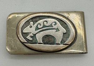 Antike Vintage Indianer seltene Sterling Hopi Kokopelli Geldklammer   - Bild 1 von 5
