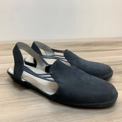 Sandalias planas David Tate Nelly negras para mujer talla 9 alpargatas anchas Foto 1 de 4