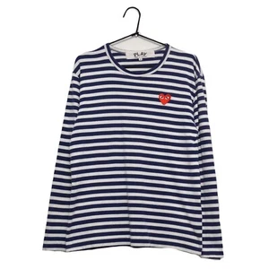 Play Comme des Garçons Striped Long Sleeve Shirt Size M (fit S) Made in Japan - Picture 1 of 9