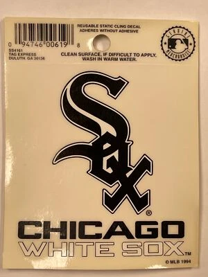 Chicago White Sox Small Static-Cling Window Decal Sticker 3.5" x 3.75"  MLB - Image 1 of 2