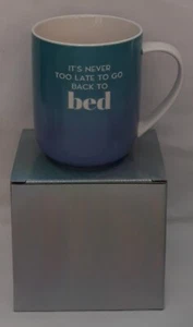 Ombre "It's Never Too Late To Go Back To Bed" Novelty Coffee Mug - Picture 1 of 1