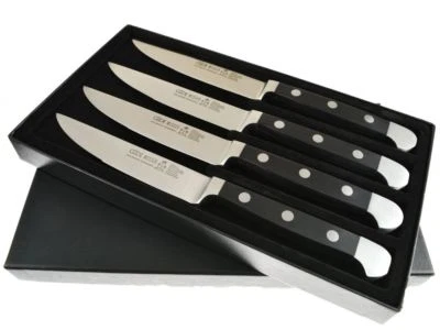 Güde Alpha Messerset Steakmesser Porterhouse mit/ohne Welle  im Geschenkkarton - Bild 1 von 4