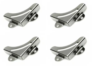 32mm MIRROR CORNER MOUNTING BRACKETS FOR GLASS OR BOARD UP TO 6mm THICK PICTURES - Picture 1 of 1