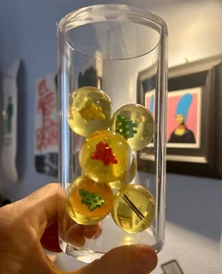 Invader - Set Gummibälle im Plexiglasrohr - Ausverkauft 2012 - selten - Bild 1 von 10