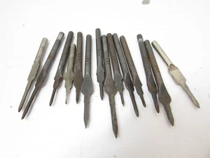 18 pc Leather Craft Pricking Iron Diamond Stitching Chisel Hole Punch Tools - Picture 1 of 4