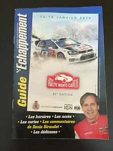 PROGRAMME MAP 82E RALLYE MONTE CARLO 2014 ECHAPPEMENT LOEB OGIER INGRASSIA WRC - Bild 1 von 3