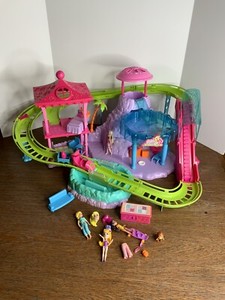 2009 Mattel Polly Pocket Roller Coaster Resort Water Park Includes Extras