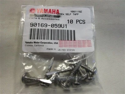 JUEGO DE (10) TORNILLOS AUTORROSCANTES YAMAHA 90169-059U1 BARCO MARINO Foto 1 de 4