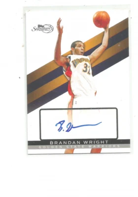2008-09 TOPPS SIGNATURE AUTOGRAPHS #TSABW BRANDAN WRIGHT   2677/3645   BB36 - Image 1 of 2