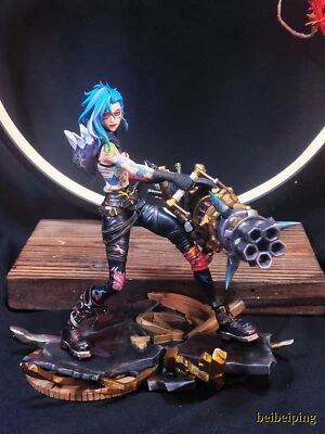 18CM League of Legends LOL Jinx PVC Statue Handmade Figure Model Collectibles - Image 1 of 4