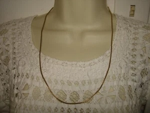 Vintage schöne 14kt Gold gelbe Box Kette 24" Länge 1,75mm breit Halskette - Bild 1 von 5