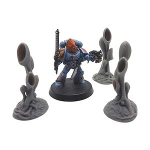 Conjunto de plantas de fantasía mágica de vegetación alienígena paisaje de terreno 28 mm Grimdark D&D - Imagen 1 de 2