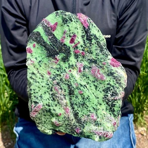 7LB Natural green Ruby zoisite (anylite) crystal Chakra Healing Energ - Picture 1 of 12