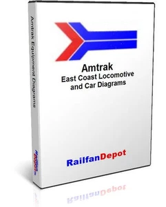 Diagramas de locomotoras y automóviles de la costa este de Amtrak - PDF en CD - RailfanDepot - Imagen 1 de 3