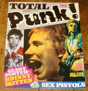 TOTAL PUNK MAGAZINE GIANT JOHNNY ROTTEN SEX PISTOLS 36 x 24 FOLDOUT POSTER 1977 - Picture 1 of 5