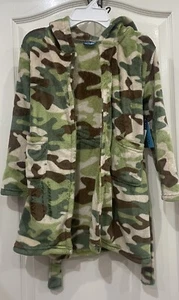 Little Boys Sleepwear Plush Belted Robe Army/ Camouflage Colors Sz. 4/5 Year NWT - Picture 1 of 3