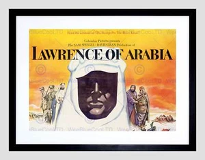 FILM LAWRENCE ARABIA SPIEGEL DESERTS BLACK FRAMED ART PRINT PICTURE B12X6756 - Picture 1 of 17