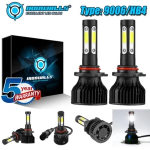 4-Sides 9006 HB4 LED Headlight Bulb Conversion Kit Low Beam Bright White 6500K - Picture 1 of 12