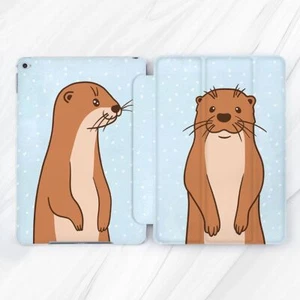 Cute Otters Animal Funny Case For iPad 10.2 Pro 13 11 Air 13 12.9 10.9 Mini 6 7 - Picture 1 of 6