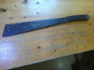 MILITARY HEAVY DUTY OLD VTG 15" STEEL BLADE WOODEN HANDLE JUNGLE BRUSH MACHETE - Picture 1 of 17