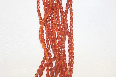 Piedra genuina de alta calidad - 4x6 mm Fct gota - dos (2) hebras de 14 a 15" de largo Foto 1 de 2