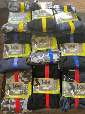 PACK DE 2 JOGGERS DE RODILLA RESISTENTES LEE YOUTH Talla: M (10-12), L (14-16), S (7-8) Nuevos Foto 1 de 4