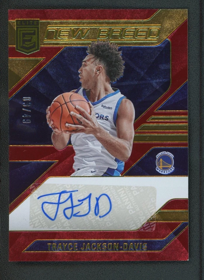 2023-24 TRAYCE JACKSON DAVIS 03/49 AUTO PANINI DONRUSS ELITE NEW BREED ROOKIE RC - Image 1 of 2
