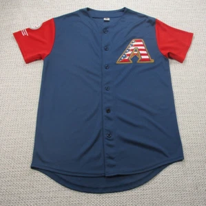Arizona Diamondbacks Jersey Stadium Giveaway Sz Small Red White Blue Flag Logo - Picture 1 of 13