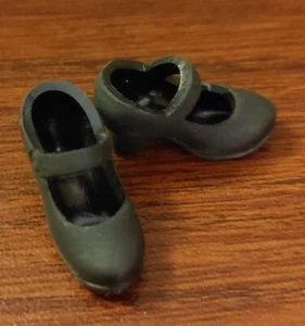 Pipos Doll Shoes Black Mary Jane Heels - Picture 1 of 2