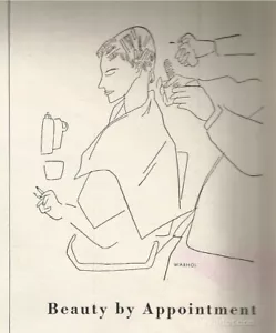 50's Warhol Illustrated Beauty Editorial Page - WARHOL 1956 - Picture 1 of 2