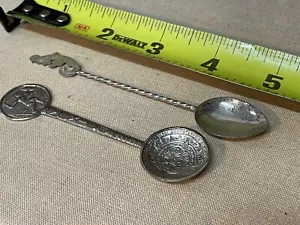 Vtg 5 3/8" spoon drink stirrer twisted handle coin bowl Middle Eastern 1321 - Picture 1 of 9