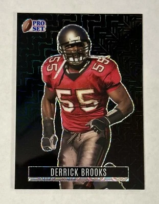 DERRICK BROOKS Pro Set NEGRO "MOJO" REFRACTOR SSP Variación Paralela #'d/5 Foto 1 de 2