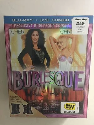 Burlesque (Blu-ray/DVD, 2011, Best Buy) NEW w/mini corset - Image 1 of 2