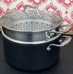 ALL-CLAD Hard Anodized  7 qt NS1 MULTI-POT w/Insert & Lid - Picture 1 of 11
