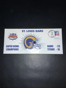 Super Bowl XXXIV St Louis Rams vs Titans Postmarked Envelope NFL #500 - Picture 1 of 3