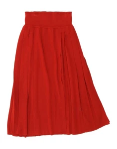 BENETTON Womens Knit High Waist A-Line Skirt IT 42 Medium W26 Red AG01 - Picture 1 of 3