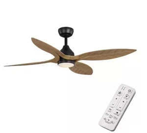 Hampton Bay Melba 54" Indoor/Outdoor Matte Black Ceiling Fan with Remote & LED - Picture 1 of 6