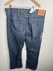 Levis 559 Jeans Mens 40x30 Blue Relaxed Straight Fit Denim Pants Mid Wash - Picture 1 of 10