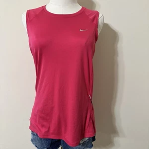Women’s Nike Dry Fit Tank Top Medium Pink  - Picture 1 of 5