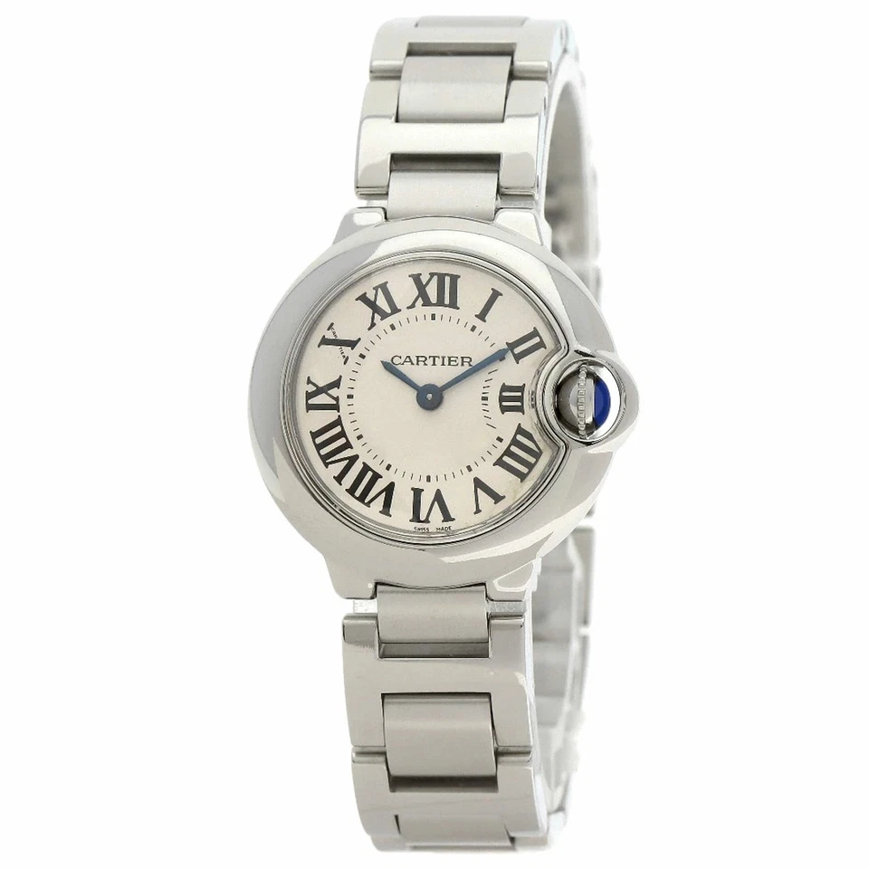 CARTIER Ballon Bleu SM W69010Z4 Stainless Steel Quartz Silver Ladies Wristwatch - Image 1 of 4