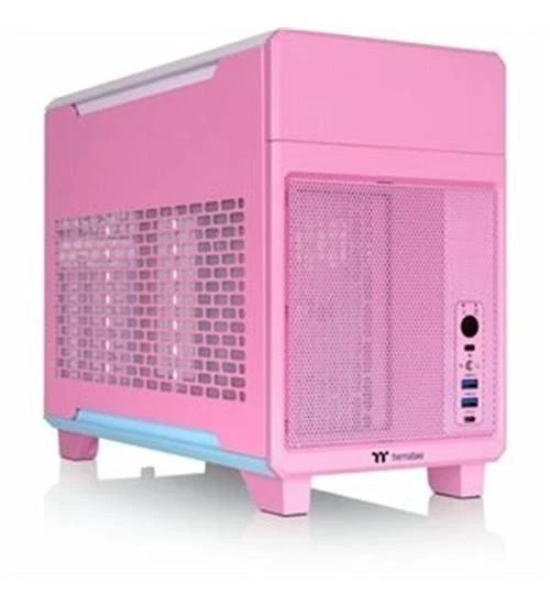 NUEVO chasis de mini torre Thermaltake CA-11A-00SANN-00 TR100 rosa burbuja - Foto 1 de 1