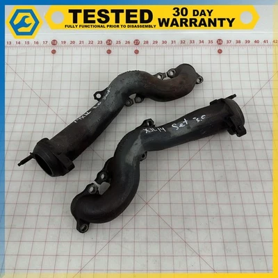 13-20 JAGUAR XJ XF 3.0L LEFT RIGHT EXHAUST MANIFOLD PAIR OEM - Image 1 of 4