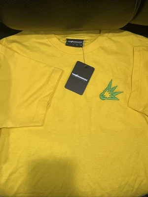 The Hundreds T-Shirt Medium Yellow With Neon Green Hemp - Image 1 of 2