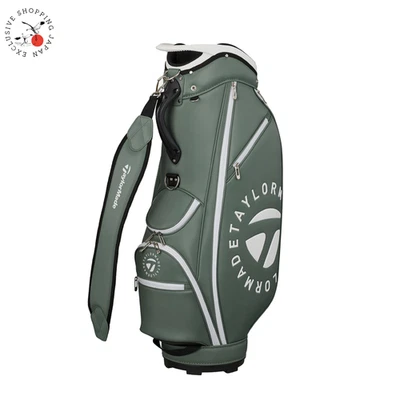 TaylorMade Golf Circle Logo Cart Bag 9.5 x 47in 4-way Men 2025 Model Acid Green  - Image 1 of 4